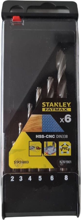 Stanley Fatmax Metaalboor Set Sta56003-qz – 6 Stuks