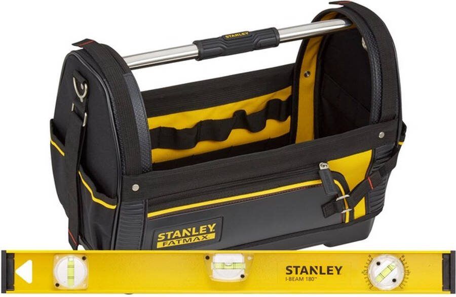 STANLEY Gereedschapstas + Waterpas exclusief gereedschap