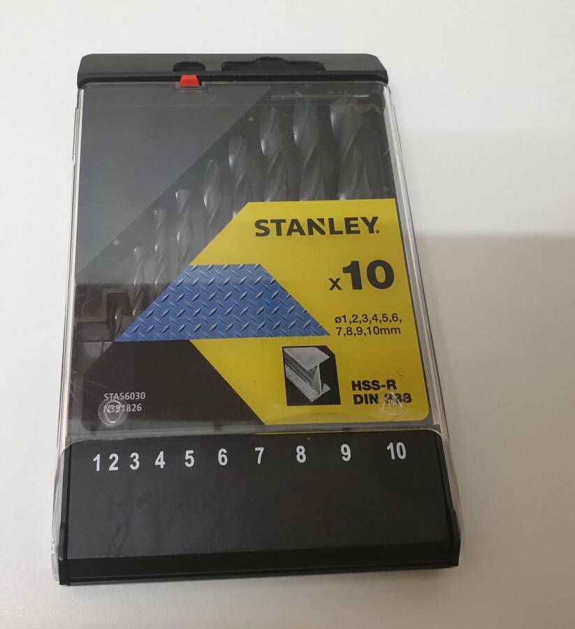 Stanley Metaalboor Set Sta56030-qz – 10 Stuks