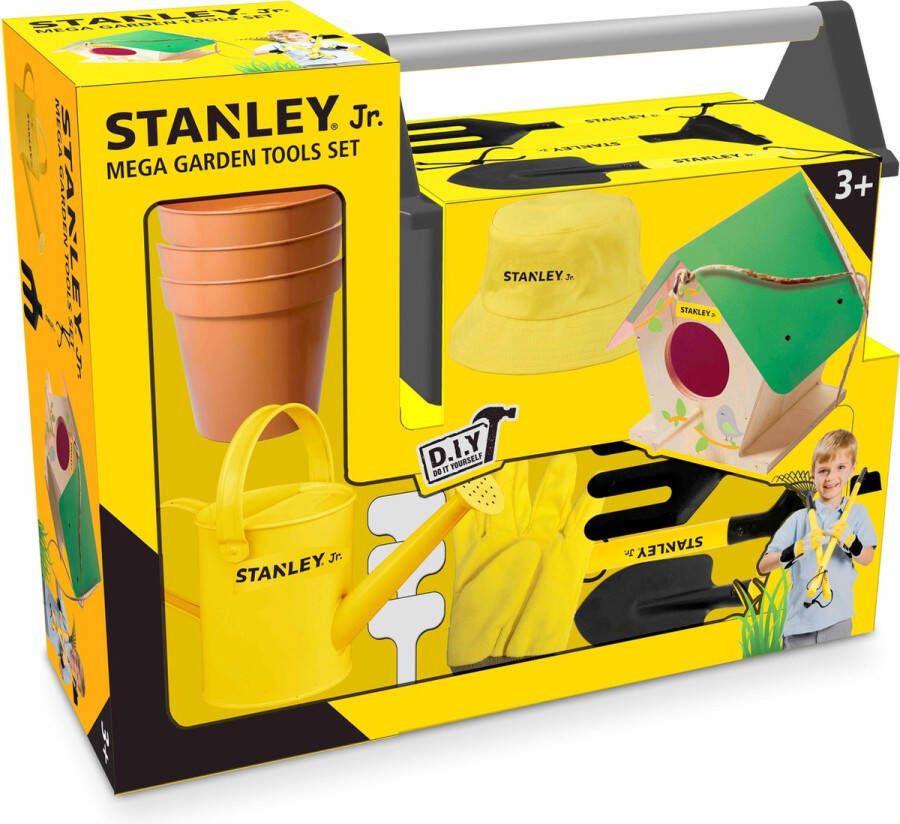 Stanley Jr. Vogelhuis Bouwpakket met 12 delige Speelgoed Tuingereedschapset