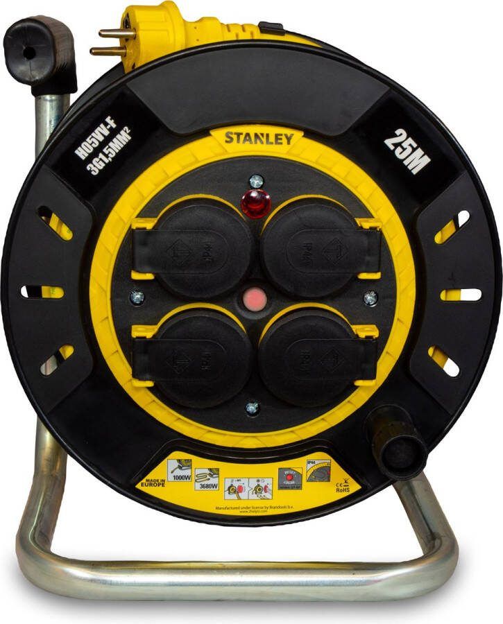 STANLEY Kabelhaspel 25m H05VVF 3x1.5