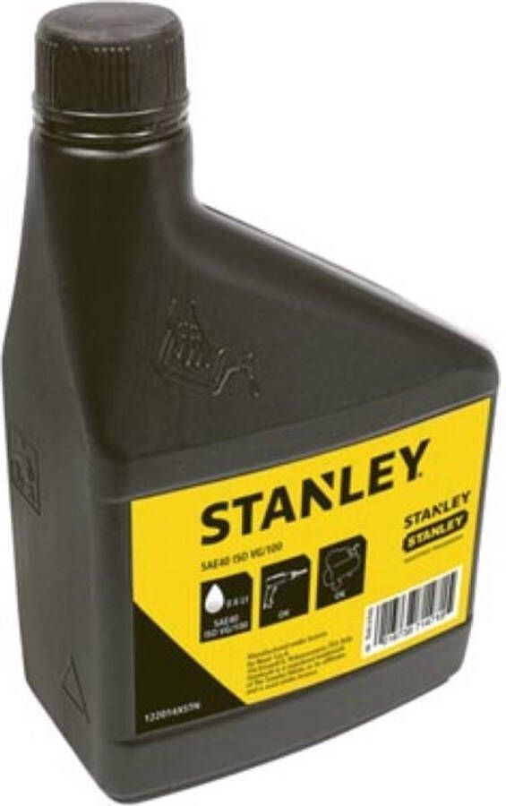 STANLEY Olie voor gereedschap en compressoren SAE40 ISO VG100 hoogwaardige smeerolie voor onderhoud efficiënte smering en bescherming van apparatuur in industriële en toepassingen