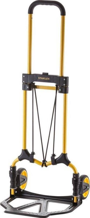 STANLEY Opvouwbare Steekwagen SXWTD-FT580 Max. 70KG 41 x 40 x 102 CM Aluminium Incl. Elastisch Koord Zwart Geel