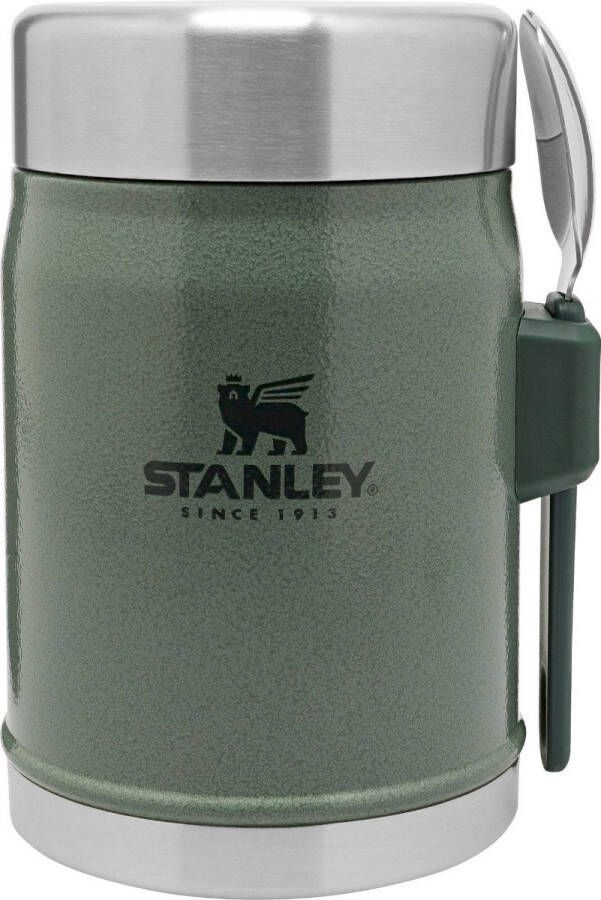 Stanley PMI Stanley The Legendary Food Jar + Spork 0 4L Thermosfles Hammertone Green