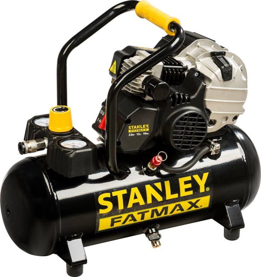 Stanley Compressor Hy 227 10 12 Fmxcm0 Luchtcompressor 10bar 12l Geïntegreerd Handvat Zwart