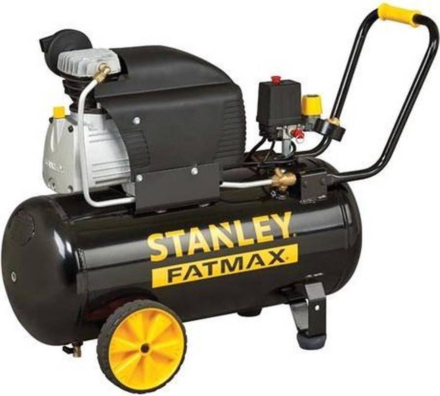 Stanley Fatmax Professionele compressor oliegesmeerde luchtcompressor horizontaal 2 pk 8 bar tankinhoud 50 L