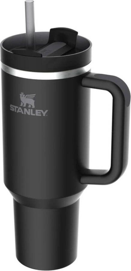 STANLEY Quencher H2.0 Flowstate Tumbler Black 1.2L RVS Cup met Rietje en Handvat Thermosbeker Thermosfles Beker Drinkbeker Drinkfles Fles Mug Waterfles