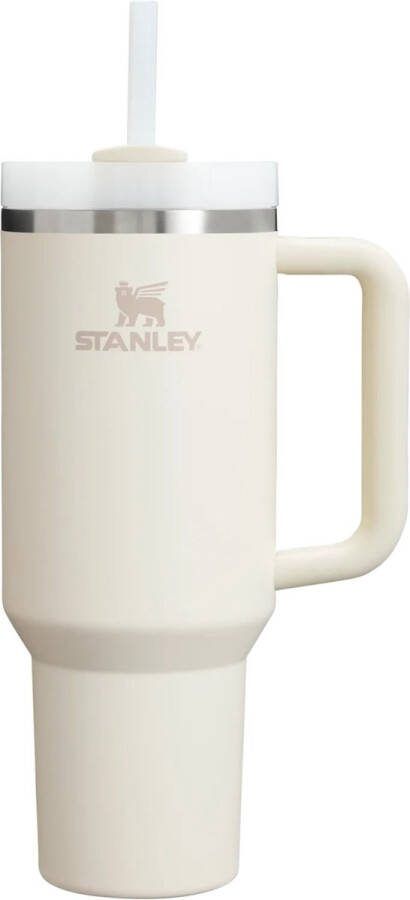 STANLEY Quencher H2.0 Flowstate Tumbler Cream 1.2L RVS Cup met Rietje Thermosbeker Thermosfles Beker Drinkbeker Drinkfles Mug Waterfles