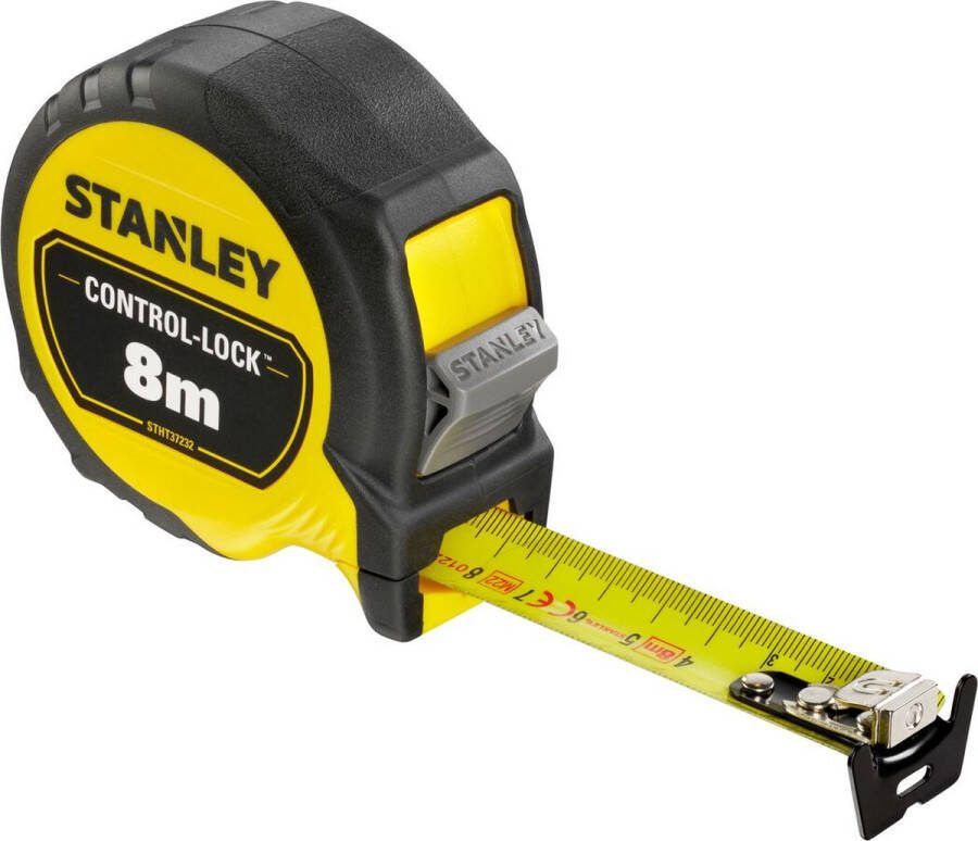 STANLEY Rolbandmaat Controle 8m 25mm meetlint Meet- en Aftekengereedschap 1 Stuk(s)