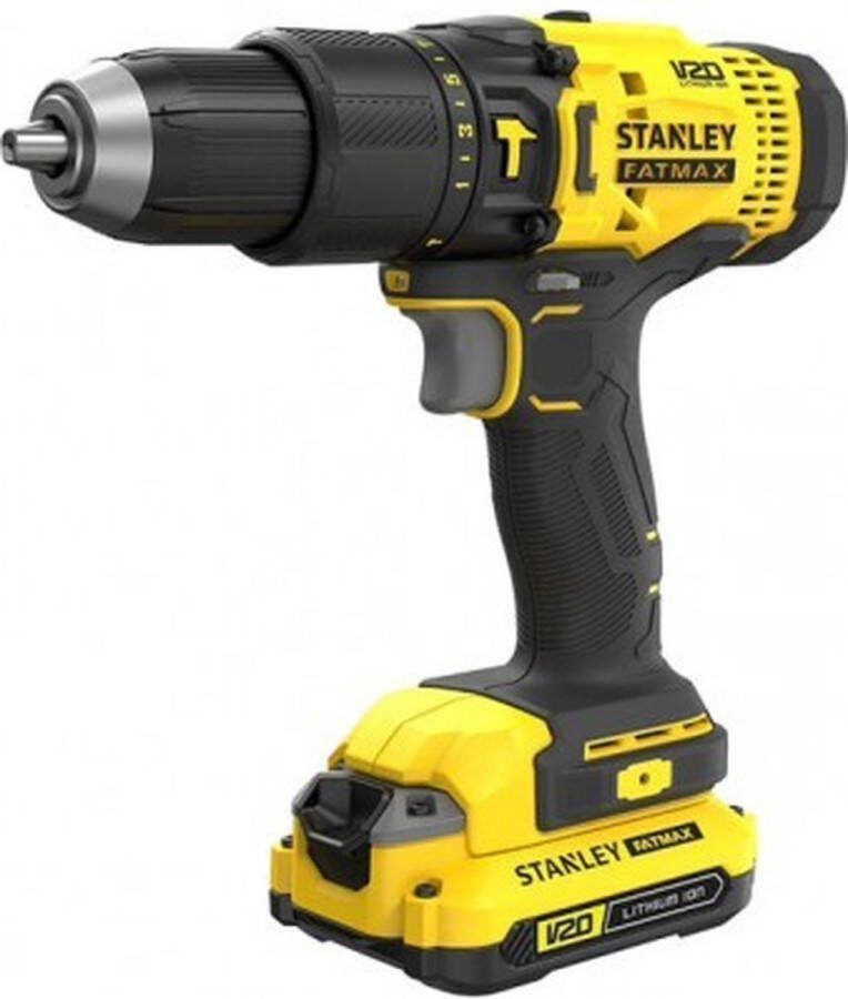 STANLEY Schroefklopboormachine 50-delige schroef- en boorbitsset (STA7188-XJ)2x 2.0Ah accu's Softbag