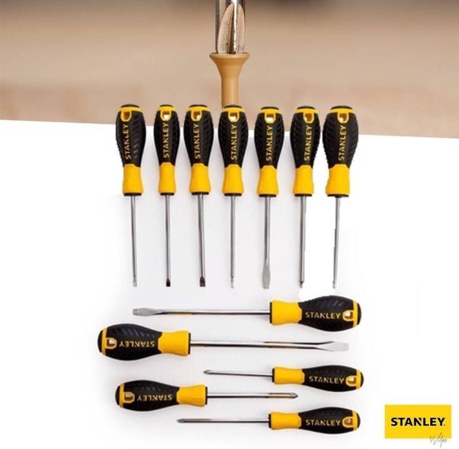 Stanley Essential Schroevendraaierset Philips pozidriv standaard parallel torx (12-delig)