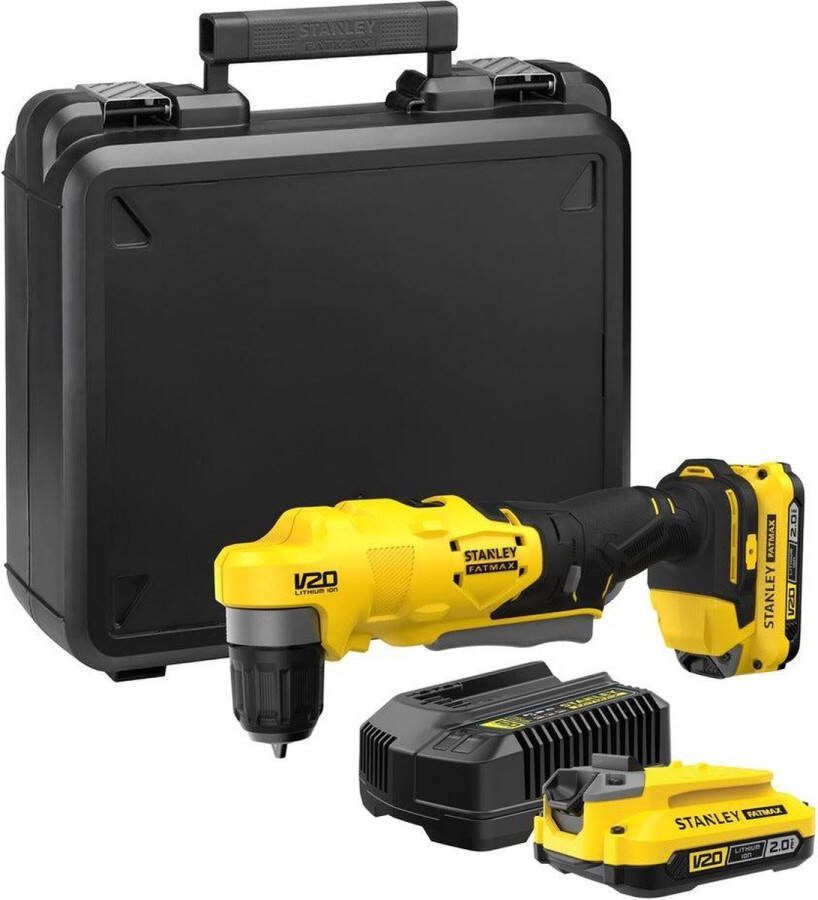 STANLEY SFMCD750D2K FATMAX V20 Accu Haakse Boormachine 18V 2.0Ah in Koffer