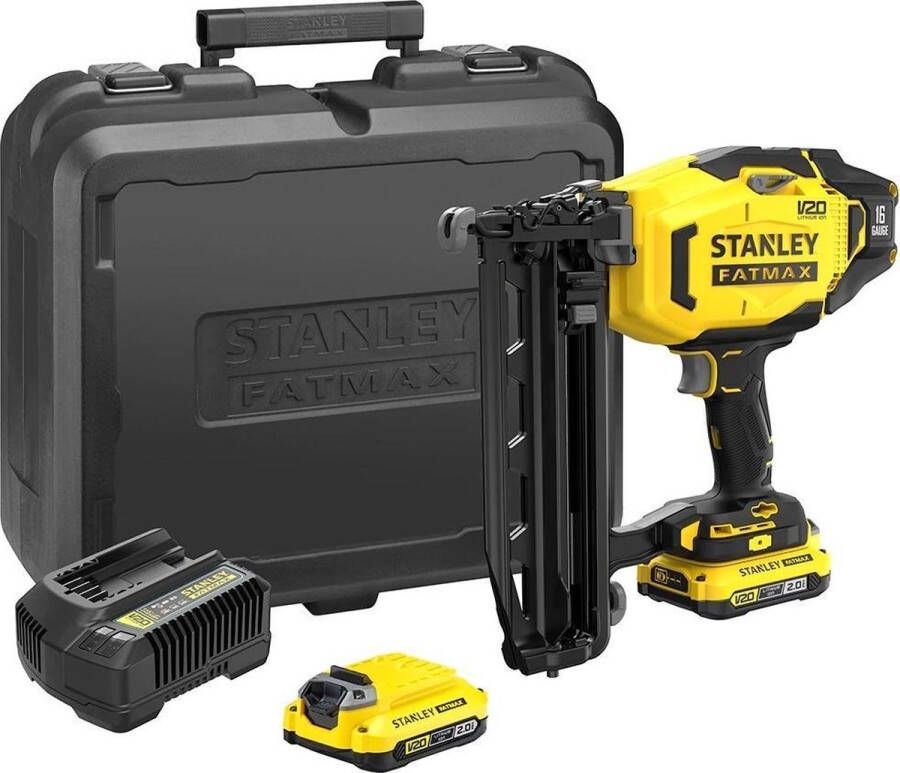 STANLEY SFMCN616D2K FATMAX V20 Accu Afwerktacker 16Ga 18V 2.0Ah in Koffer