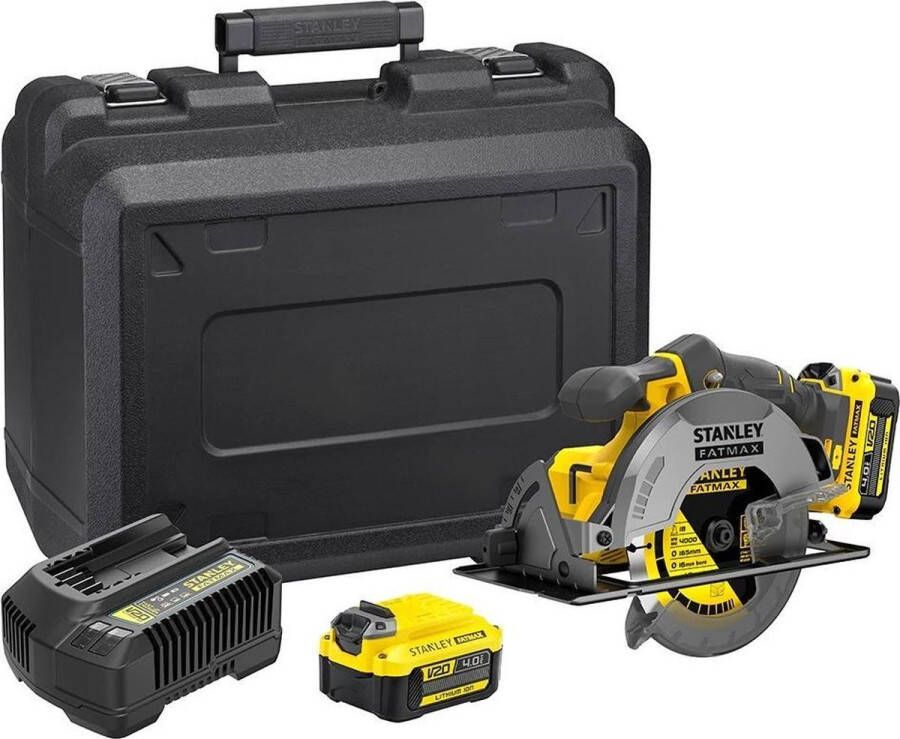 STANLEY SFMCS500M2K FATMAX V20 Accu Cirkelzaag 165mm 18V 4.0Ah in Koffer