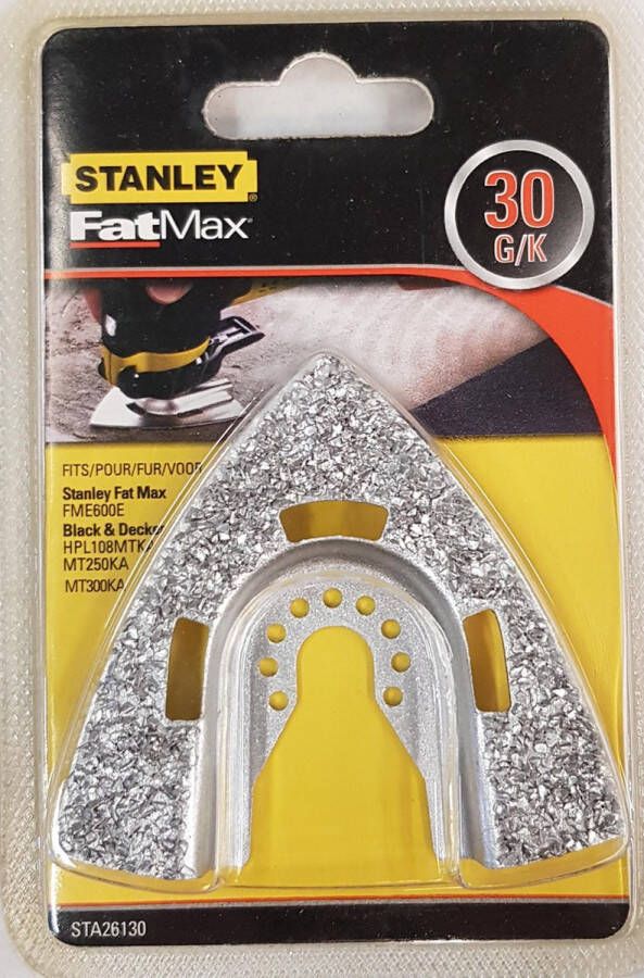 STANLEY STA26130 FatMax Oscillerende Delta Rasp 75 mm voor hout en metselwerk