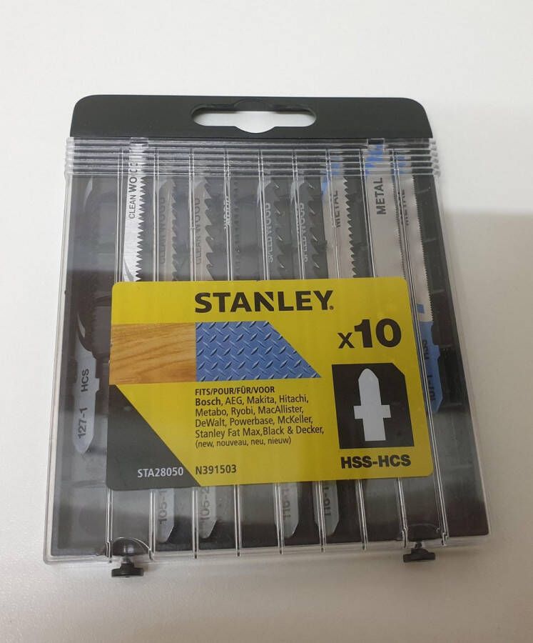 Stanley Decoupeerzaagbladen Set Hout metaal 10 Stuks