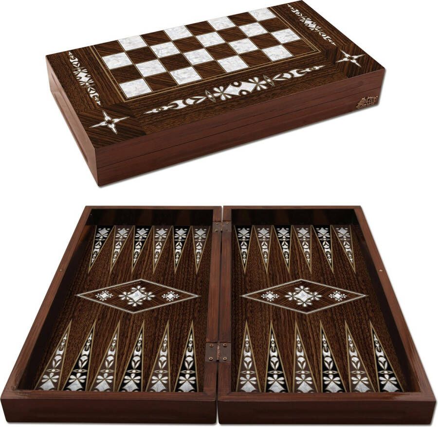 Star Backgammon Tavla Bordspel 49 x 25 5 x 7 5 cm