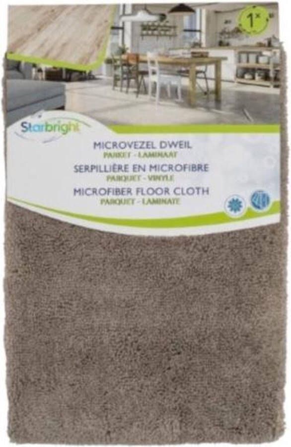 Star Bright Starbright Dweil 50 X 60 Cm Microvezel Bruin