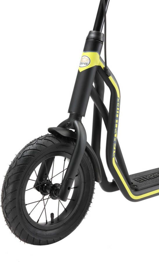 STAR SCOOTER autoped 12 inch + 10 inch zwart