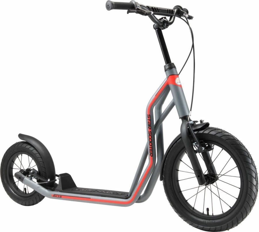STAR SCOOTER autoped 16 inch + 12 inch grijs