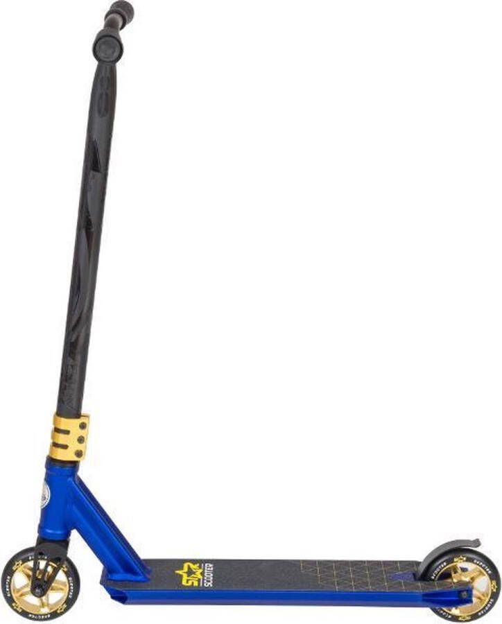 STAR SCOOTER Freestyle Jump alu stuntstep 110mm Semi Pro blauw goud