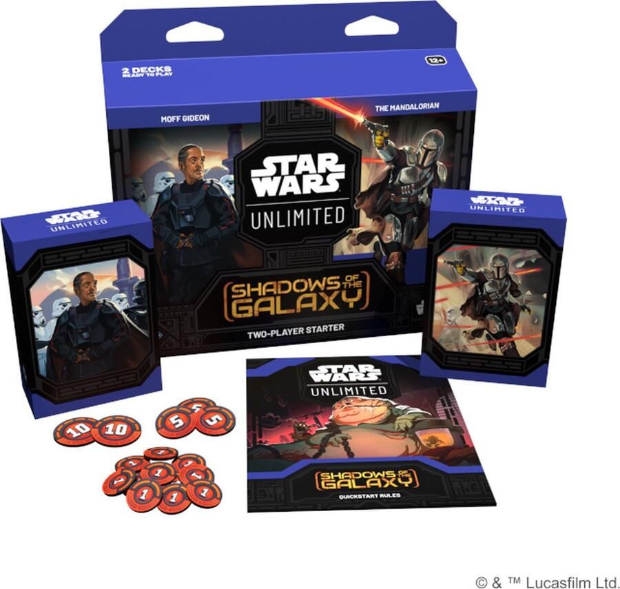 Star Wars Unlimited Shadows of the Galaxy 2-Player Starter Set Trading Cards