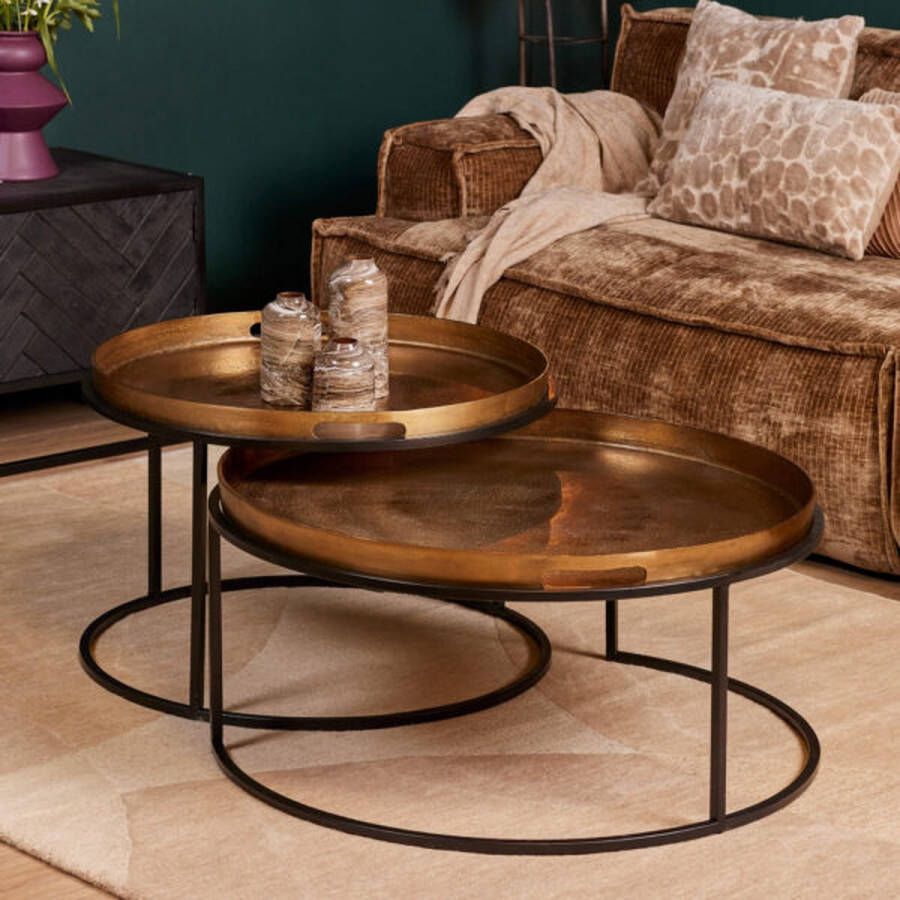 Starfurn Salontafel Puck | 78 cm | Set van 2-STF-2313
