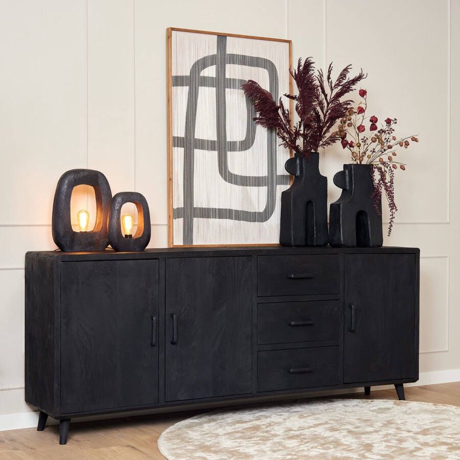 Starfurn Dressoir Omaha Black | 220 cm STF-12556