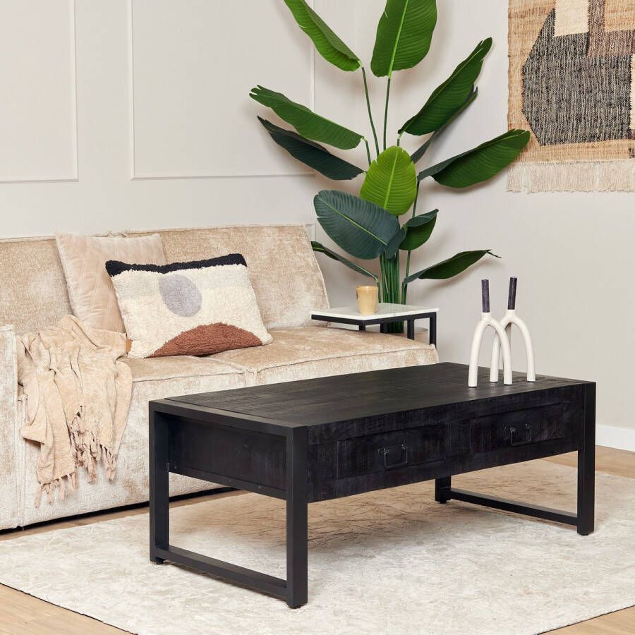 Starfurn Salontafel Boaz Black met 2 lades | 120 cm-STF-806