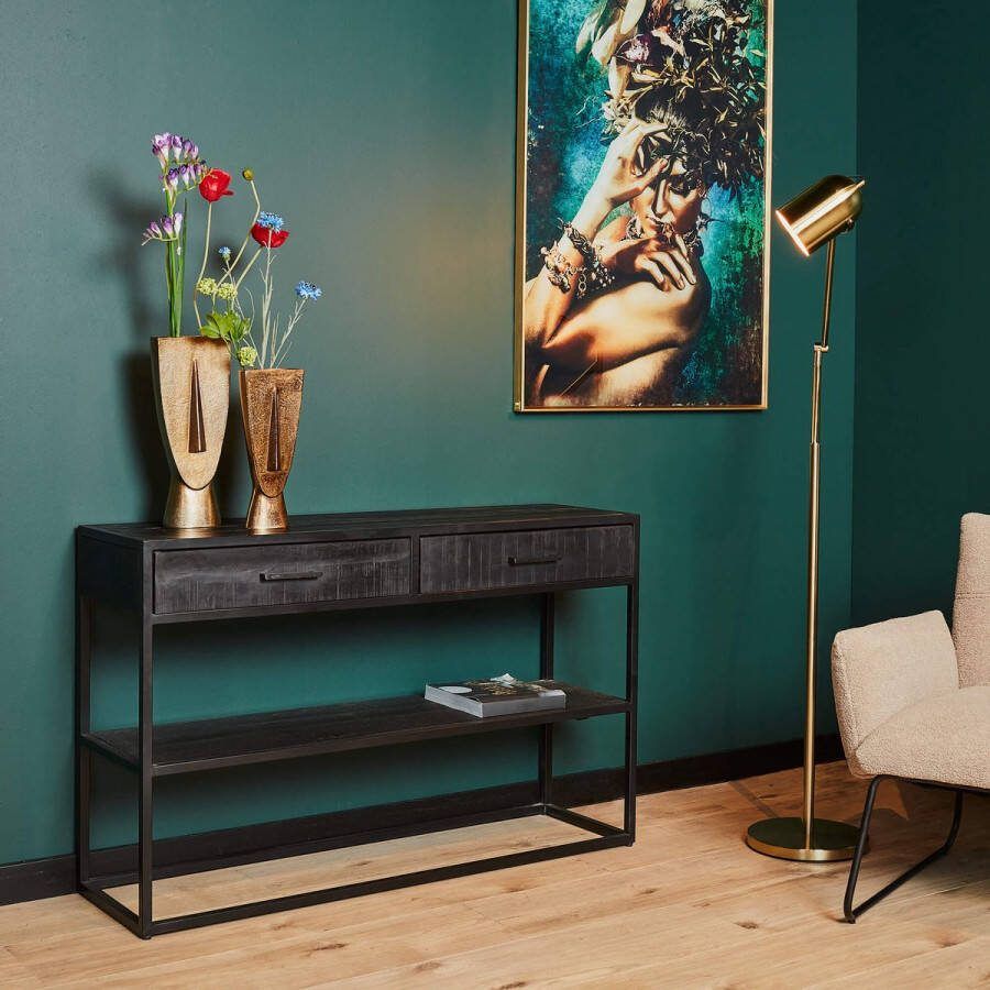 Starfurn Sidetable Denver Black | 2 lades STF-8714