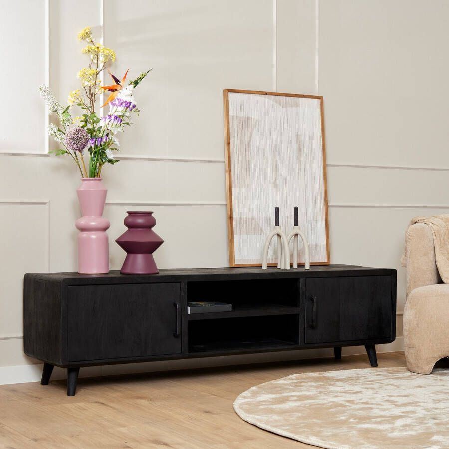 Starfurn Tv meubel Omaha Black | 180 cm STF-12552