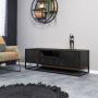 Starfurn Tv meubel Denver Black 145 cm | Mangohout en staal STF-8706 - Thumbnail 3