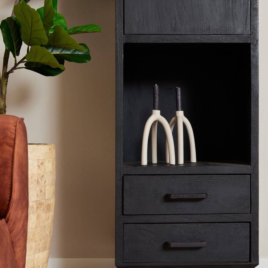 Starfurn Boekenkast Omaha Black | 55 cm-STF-12557