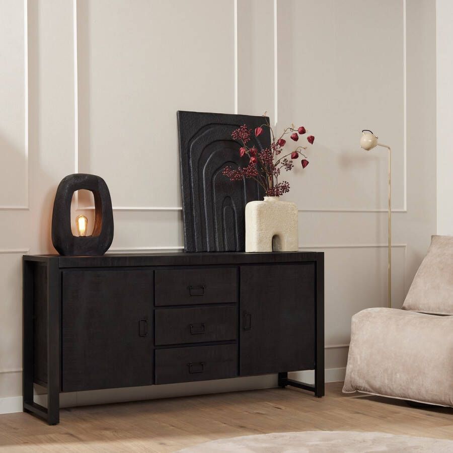 Starfurn Dressoir Boaz Black | 160 cm-STF-828