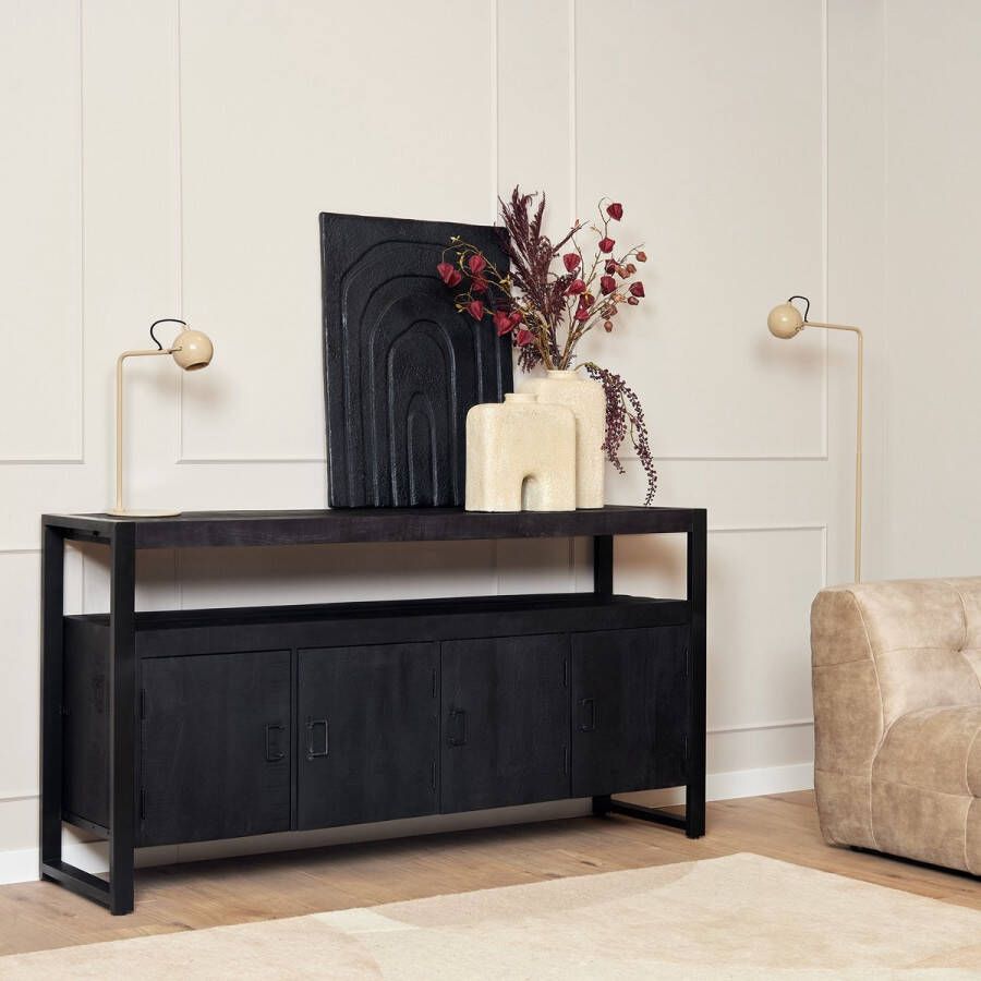 Starfurn Dressoir Boaz Black | 175 cm-STF-817