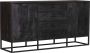 Starfurn Dressoir Denver Black 165 cm | Mangohout en staal STF-8704 - Thumbnail 1