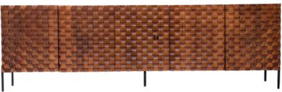 Dressoir 205 cm Dressoir industrieel Dressoir mangohout Dressoir