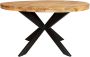 Merkloos Sans marque Eetkamertafel Denver | Rond | Mangohout | 130 cm - Thumbnail 1