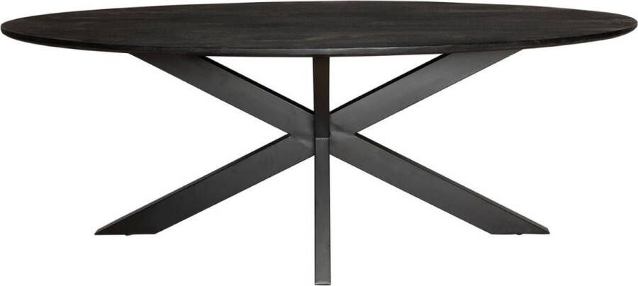 Eetkamertafel Mangohout Eettafel Daan Eetkamertafel ovaal 210 cm - Foto 3