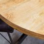 Starfurn Eetkamertafel Sanne industrieel rond massief mangohout 150 cm - Thumbnail 1