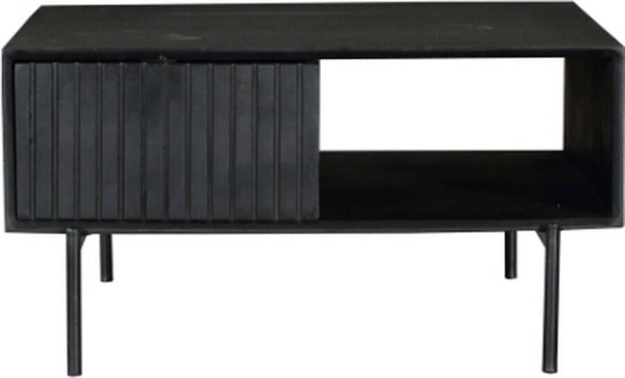 Salontafel Juul 80x80 cm Salontafel industrieel Salontafel zwart