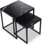 Starfurn Salontafel Daan Black marable | 50 cm | Set van 2-STF-9067 - Thumbnail 1