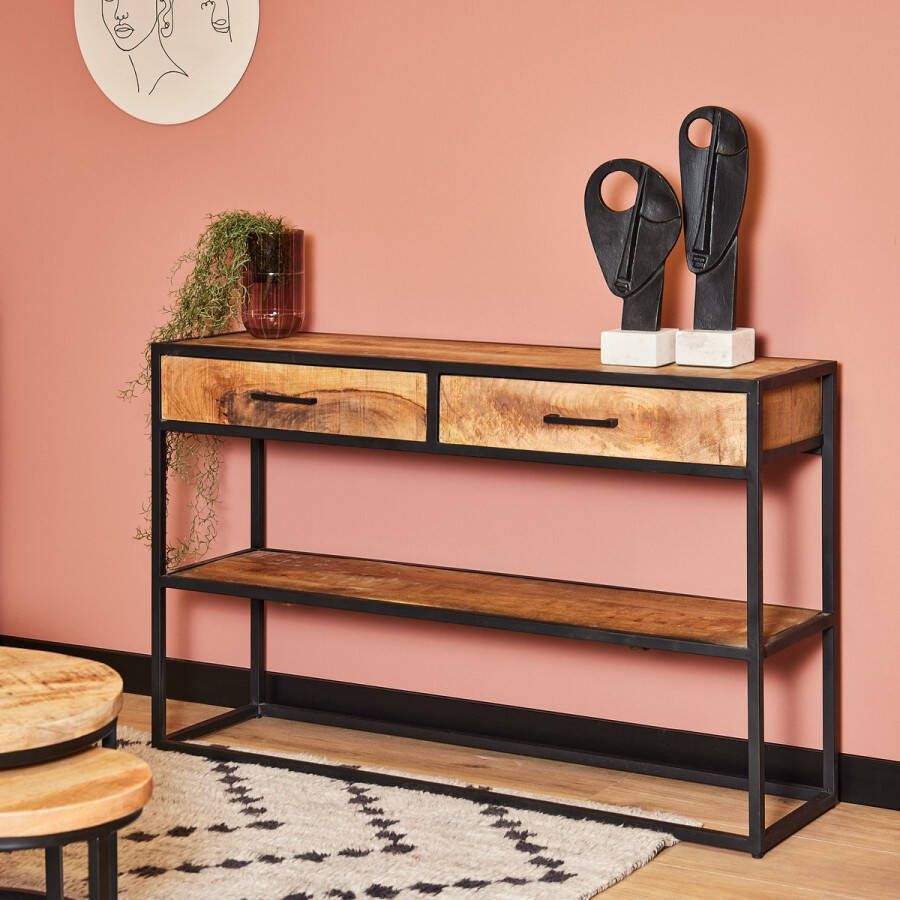 Starfurn Sidetable Denver | Mangohout en metaal STF-1027