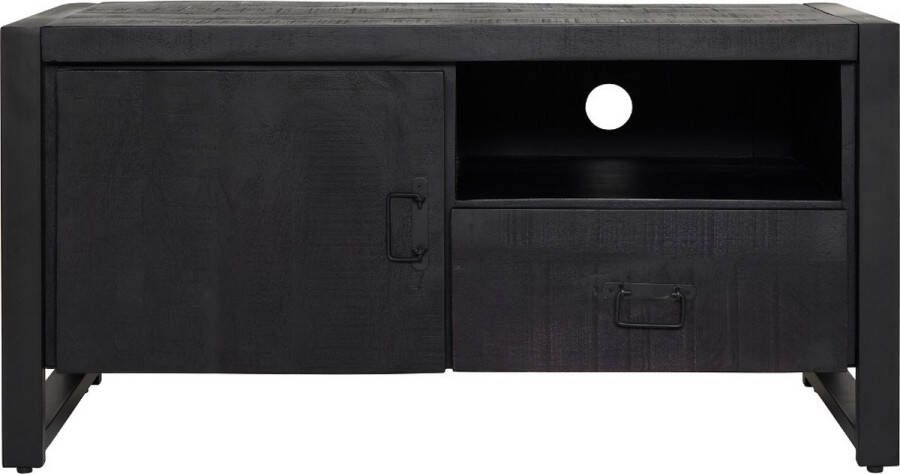 Starfurn Tv meubel Boaz Black 110 cm Een deur en open vak