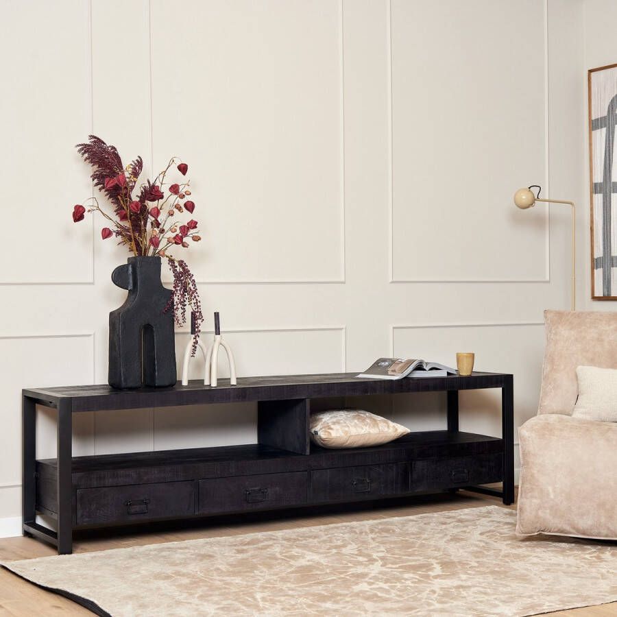 Starfurn Tv meubel Boaz Black | 220 cm-STF-811a