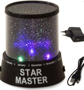 Starmaster Sterrenprojector nachtlampje hemel USB 230V voor in de kamer slaapkamer -sfeerlamp