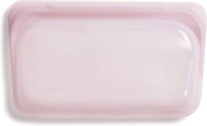 Stasher Snack Vershoudzakje Hersluitbaar en Luchtdicht 19x12cm Rose Quartz (Roze)