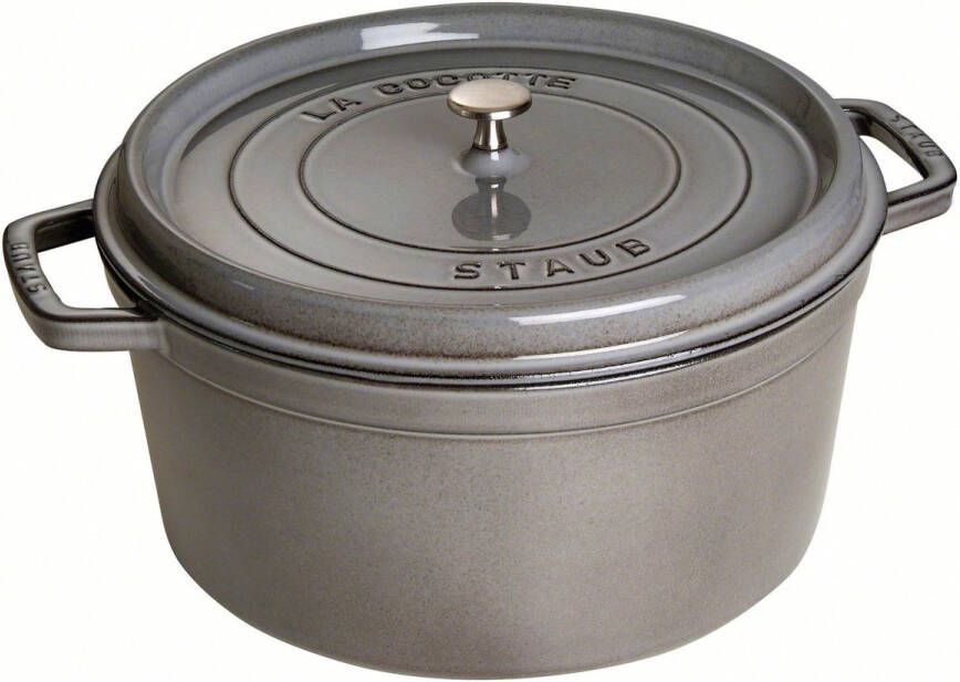 Staub Braadpan Cocotte Grafietgrijs ø 30 cm 8.35 liter