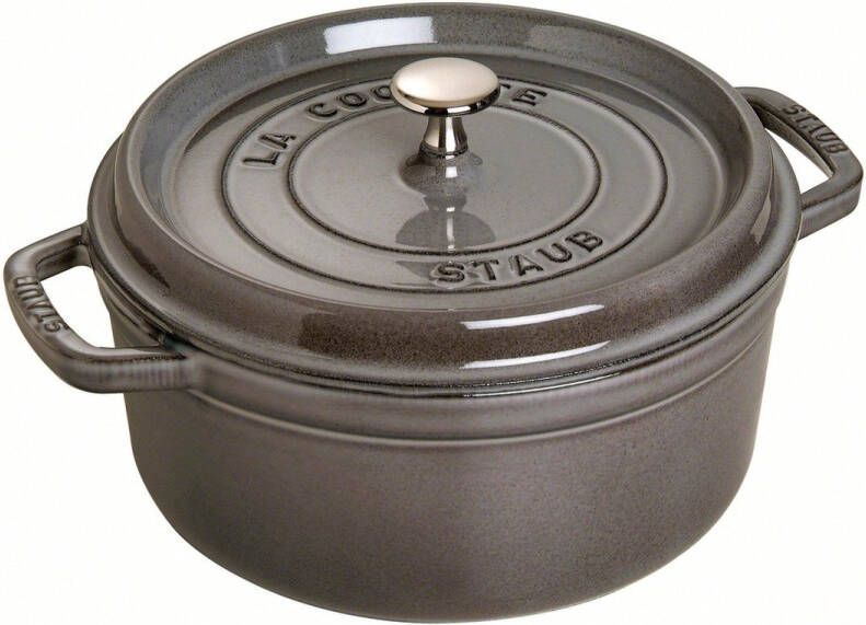 Staub Ronde Cocotte 26 cm grafietgrijs 5 2 l | Potten&Pannen | Keuken&Koken Keukengerei | 1102618