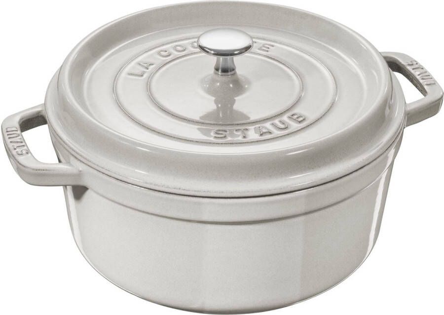 Staub Braadpan Cocotte White Truffle ø 24 cm 3.8 liter